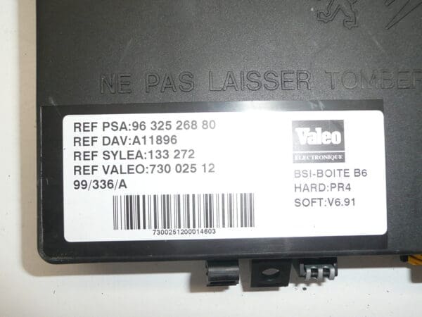 Valeo BSI-BOITE B6 Citroën Xsara Picasso 9632526880 - Imagen 2