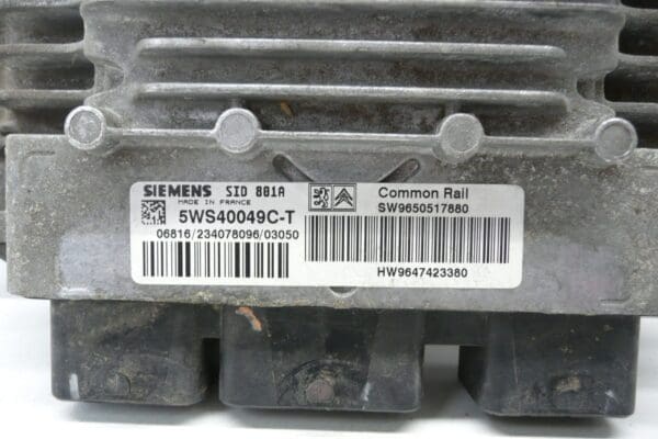 Unidad De Control ECU Siemens SID 801A Citroën Peugeot 5WS40049C-T 1938TR - Imagen 2