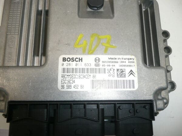 ECU VIRGINE Bosch EDC16C34 Citroën Peugeot 0281011633 9658945280 - Imagen 2
