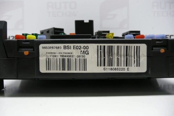 Unidad Electrónica BSI E02-00 Siemens Citroën Peugeot 9653667680 S118085220 E - Imagen 2