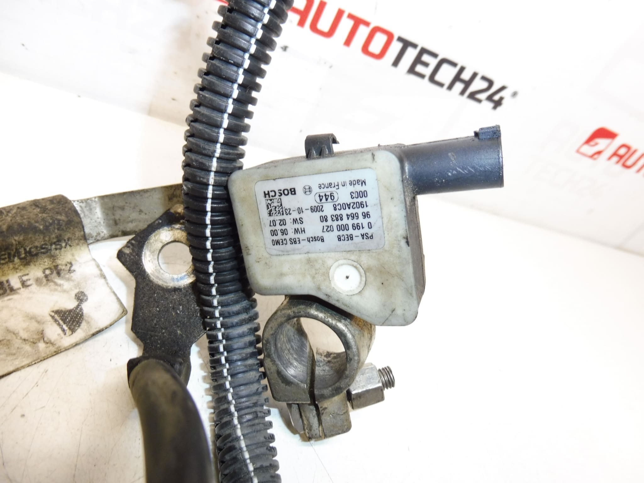 Cable polo negativo Citroën Peugeot 2.0HDI 9672544480 9666488380 - Imagen 2